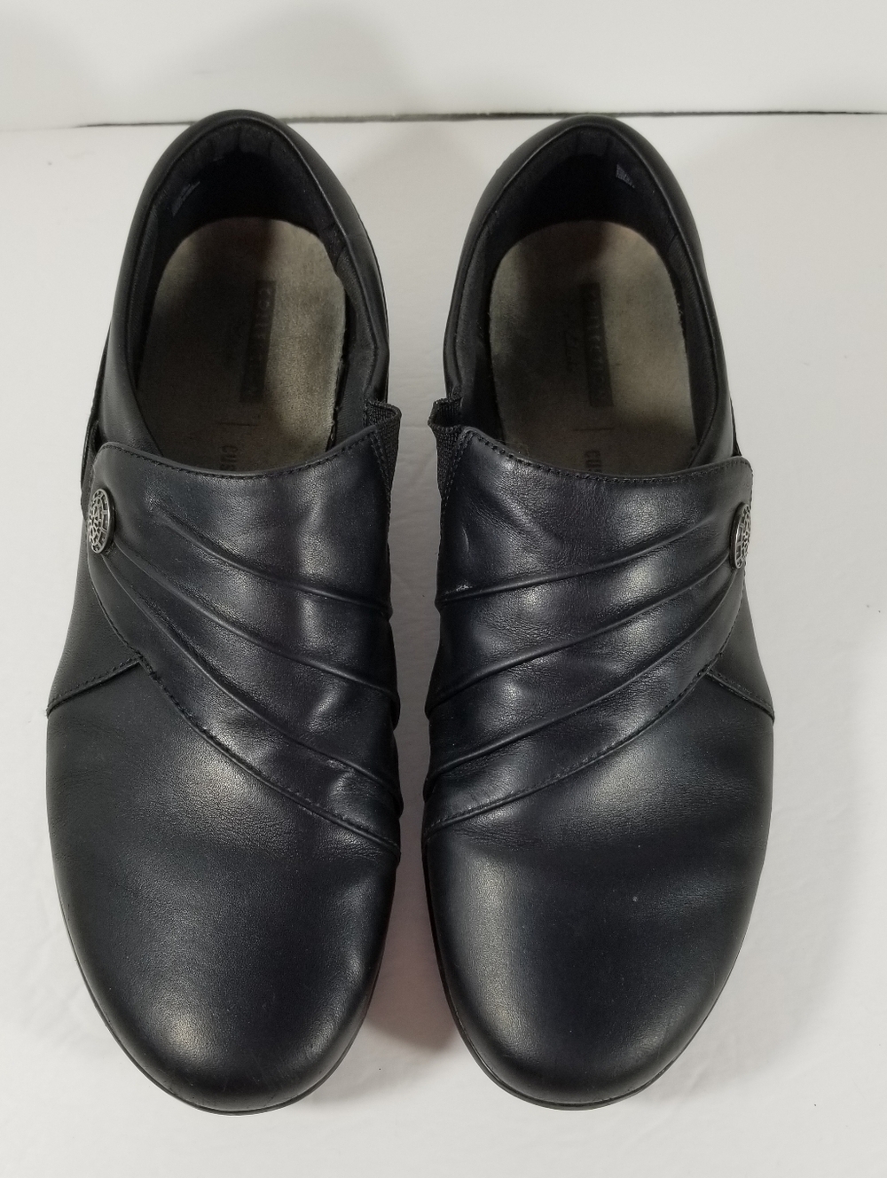Clarks Hope Roxanne Shoes Women's 8.5M Comfort Slip On Loafer Black - Picture 4 of 6